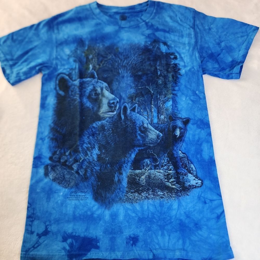 The Mountain Find 13 Bears Graphic Tie Dyed Tshirt Size Small New Without Tags